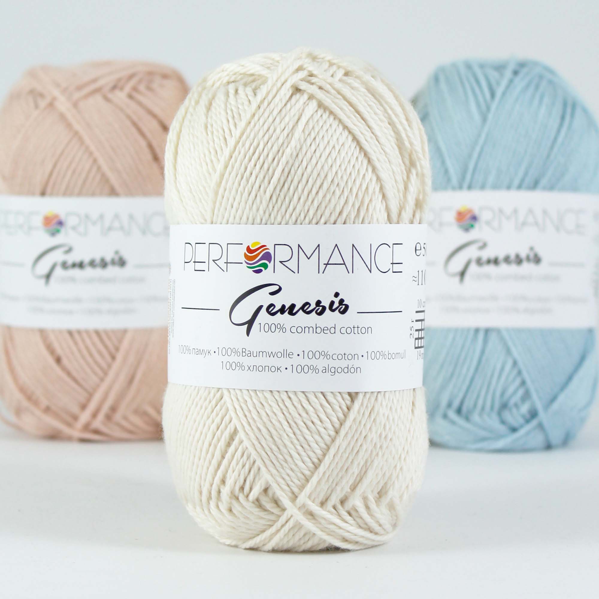 Genesis - Fir Bumbac Pieptănat pentru Croșetat și Tricotat